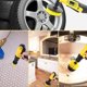 thumbnail image 3 of 3 piezas de cepillo de limpieza de taladro eléctrico - Cepillo de limpieza de fregado eléctrico para limpiar baños, azulejos de piscina, 3 of 5