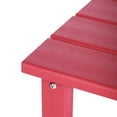 thumbnail image 3 of WestinTrends Malibu Kids Outdoor Patio Furniture HDPE Adirondack Square Side Table, Red, 3 of 15