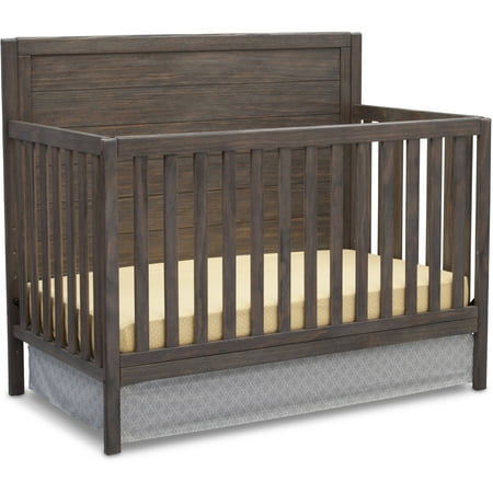 Delta Children Cambridge Mix and Match 4-in-1 Convertible Crib - Rustic (Best Cribs For Newborns)