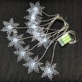 thumbnail image 3 of Snowflakes LED Curtain Lights Color Changing Snowflakes Fairy Lights, LED Snowflake Lights for Home, Church, Wedding, Birthday COLD-BATTERY, 3 of 6