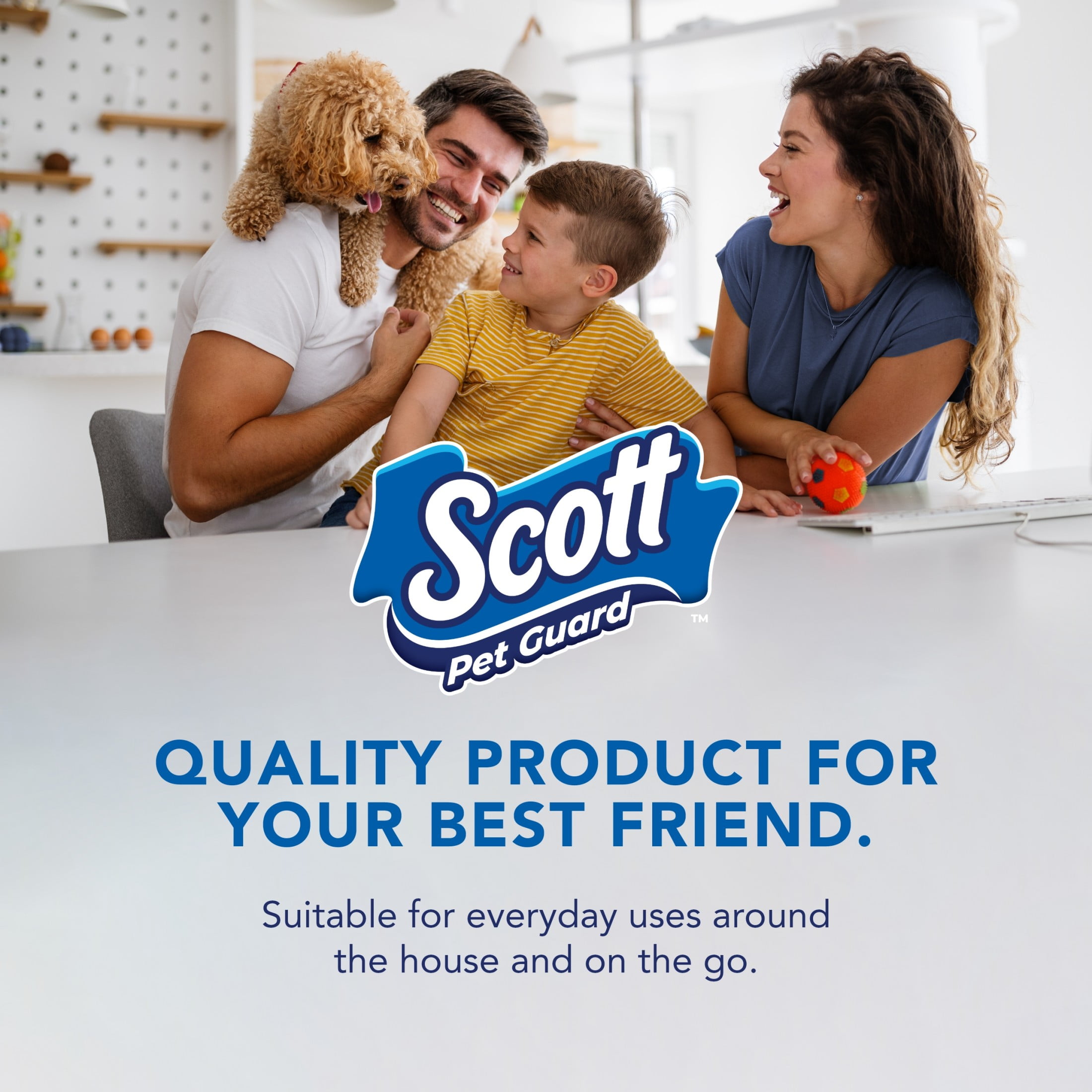Scott Pet Guard Dog Pads - Dog Training Pee Pads for Large & Extra Large Dogs - Up to 12 Hour Absorbent Odor Control - Easily Disposable Dog Pee Pads - Size XXL - 36" x 36" - 40 Pack