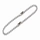 thumbnail image 1 of Llavero con forma de cadena con cuentas Hillman, metal plateado, 6 cm (paquete de 5), 1 of 1