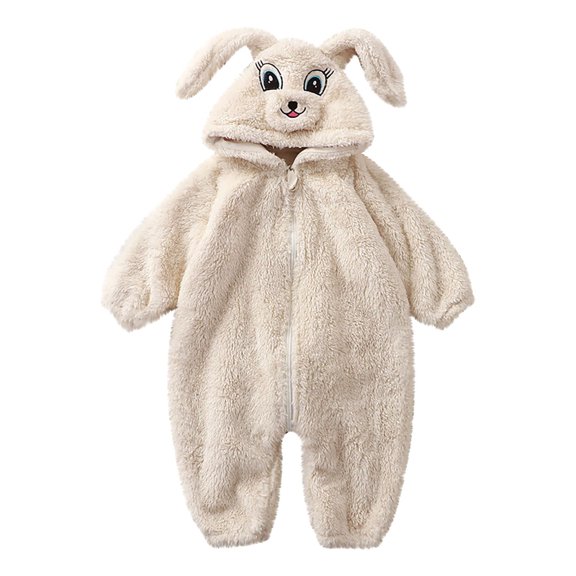 Coerni New Born Baby Boys Girls Cute Cartoon Warmer Romper Plush Panda Suit Winter Outfits 3 Month Winter Boy Jumpsuit