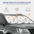 thumbnail image 4 of Fotbe Alpacas and Hearts 2-Piece Car Windshield Sun Shade | Sun Blocker for Car Windshield | Foldable Automotive Interior Accessories for Sun Protection-Small, 4 of 7