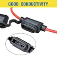 thumbnail image 5 of Fuse Holder 10 Gauge, Inline Fuse Holders 10 AWG Waterproof with 40 Amp Fuse, 3 Pack, 5 of 5