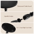 thumbnail image 4 of Maliowa Small Side Table, Round End Tables with Solid Wood Leg, Accent Drink Table for Living Room Bedroom Small Spaces, Black, 4 of 11