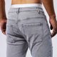 thumbnail image 5 of Pantalones vaqueros ajustados de pierna corta para hombre, de color liso, elásticos, con bolsillos de parche perforados, informales, a la moda, para enjuagar., 5 of 9