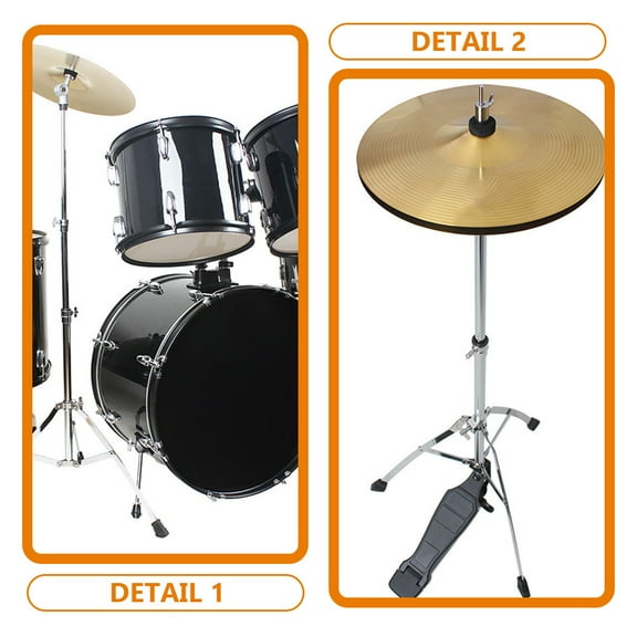 AURARMLET Jazz Drum Crash Cymbal in Golden Metal Finish with Fine Craftsmanship for Sound Quality