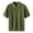 Army Green, variant on Gyexs Mens Cotton Polo Shirt V Neck Short Sleeve Textured Polo Shirts Classic Collared Golf Stylish Tops Fashion Tops Beige, Size S