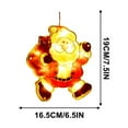 thumbnail image 2 of Hometravel Christmas Window Hanging Lights, LED Suction Cup Light Decor, Battery Operated Window Stickers for Shop, Home, Seasonal Display, 2 of 5