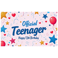 thumbnail image 4 of Happy 13th Birthday Backdrop Banner Party Supplies Decorations Photography Props Background Birthday Celebration Banner, 4 of 6