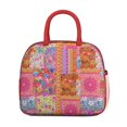 thumbnail image 2 of Lunch Bag Lunch Box for Women Reusable Insulated Lunch Cooler Bags,Large Capacity for Work Travel Picnic,Water-Resistant Pioneer Colorful Floral Lunch Tote Bag Gifts for Woman Mom Red, 2 of 6
