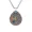 Manjushri Buddha, variant on Men's Stainless Steel Vintage Hip Hop Flame Shaped Vajrapani Buddha Synthetic Turquoise Inlay Pendant Statue of Buddha Necklace