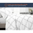 thumbnail image 2 of Wyoming King Comforter Diamond Ruffle White 300 GSM Plush Siliconized Microfiber Fill Duvet Insert With 1000 Thread Count Egyptian Cotton Shell Fluffy with Piping & Pillowcases, 2 of 8