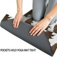 thumbnail image 3 of White Buffalo Pattern Hot Yoga Mat Towel Non Slip for Hot Yoga - Quick-Drying Yoga Mat Cover with 4 Corner Pockets with Travel Bag - Hot Yoga Towel Non Slip Grip Moisture Wicking Sweat 70"x26", 3 of 6