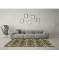 thumbnail image 3 of Ahgly Company Indoor Square Abstract Light Blue Modern Area Rugs, 6' Square, 3 of 4