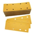 thumbnail image 3 of Hoja de lijadora de gancho y bucle sin polvo de 100 piezas para acabado de paneles de yeso carpintería 120 granos Cola papel de lija flocado, 3 of 8