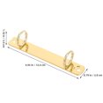 thumbnail image 5 of MRLESS 2-Pack Metal Loose Leaf Binder Spine Clips with Universal 2-Hole Binding Mechanism for Use and Secure Document Holding, 5 of 8