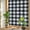Black White, variant on Rainbow Window Privacy Film, Black Orange Plaid Static Cling Window Film PVC, Farmhouse Buffalo Check Gingham No Glue UV Blocking Glass Covering, Removable Stained Glass Sticker 17.7''x39.3''
