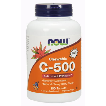 NOW Foods: protection antioxydante C-500, 100 comprimés à croquer