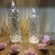 thumbnail image 4 of Velas Led de cristal de imitación, luz nocturna sin llama, luz de vela de proyección con patrón de rosa para el hogar, 4 of 5