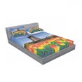 thumbnail image 3 of Ambesonne Flower Fitted Sheet & Pillow Sham Set, Blooming Tulip Windmill, Twin, Yellow Blue, 3 of 3