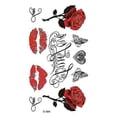 thumbnail image 1 of Waterproof Tattoo Stickers English Alphabet Symbol Flower Tattoo Sticker - Temporary Tattoo, 1 of 5