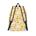 thumbnail image 2 of Lsque Summer Animals Pattern Canvas Daypack, Durable Backpack, High-quality Versatile Backpack,Vintage Compact Backpack-Medium, 2 of 6