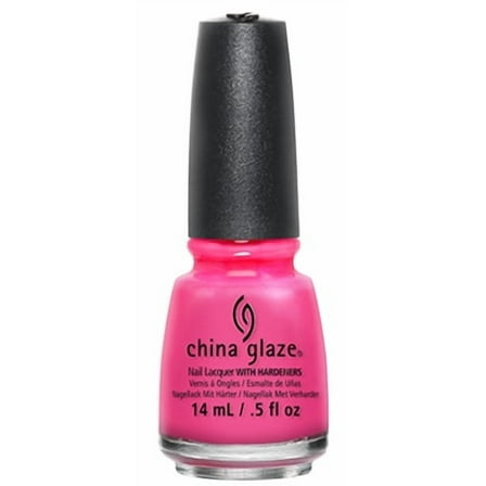 China Glaze Nail Polish With Hardener, Pink Voltage 1006