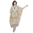 thumbnail image 2 of Robe Kaftan Longue Décontractée Ample à Manches Kimono pour Femmes Grande Taille, Tenue de Villégiature, Robe de Soirée, Fête, Été, Plage, Couvre-Maillot, 2 of 6