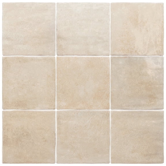 The Tile Life Vela 4 in x 4 in Home Glossy Porcelain Tile Sample 1 Piece