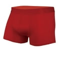 thumbnail image 2 of UoCefik Mens Underwear Boxers Briefs Cotton Breathable Wicking Trunks Comfortable Soft Seamless Underwear Boxer Shorts Pack,Red XXL, 2 of 3