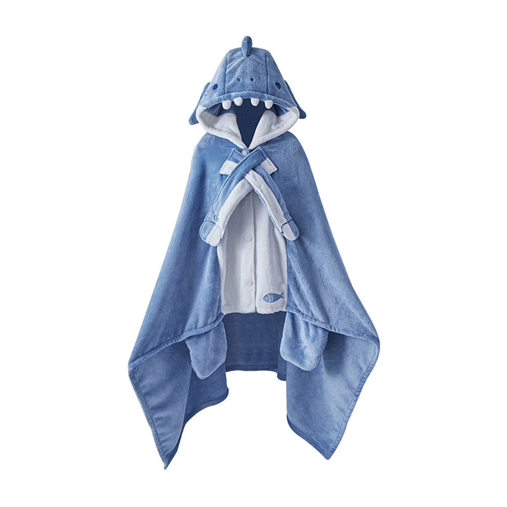 Cozy Shark Snuggle Blanket Hoodie Adult Cute Fleece Wearable Blanket Fuzzy Fluffy Thermal Lightweight Poncho Blanket Walmart