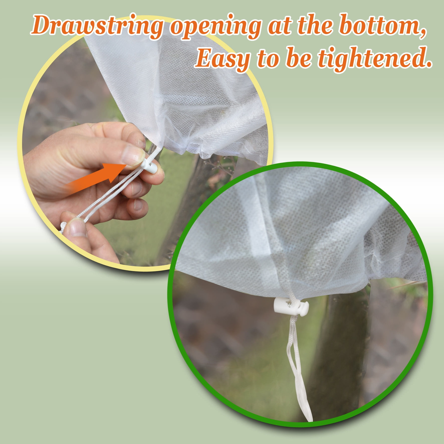 Sunny Warm Worth Plant Cover and Plant Protecting Bag for Frost Protection, Multi Sizes for Your Choice (120''x120'')