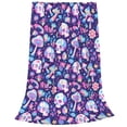 thumbnail image 2 of Vsdgher mushroom rainbow Skull cartoon Ultra-Soft Micro flannel Blanket Throw Blankets for Couch Sofa, Bed (4 sizes)-50"x40", 2 of 7