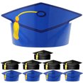 thumbnail image 1 of 10pcs Paper Graduation Caps Graduación Hats Propiedades de fotos Favores de fiesta de graduación, 1 of 8