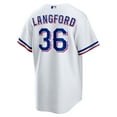 thumbnail image 3 of Men's Nike Wyatt Langford White Texas Rangers Home Replica Jersey, 3 of 3
