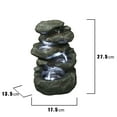 thumbnail image 3 of Hi-Line Gift Ltd Fontaine Rocaille à Plusieurs Niveaux, 3 of 3