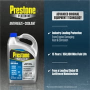 (3 pack) Prestone Platinum Asian Blue Antifreeze and Coolant 50/50 1 Gallon