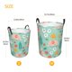 thumbnail image 3 of Fotbe Elephant and Flowers Cesto de Ropa con Asas, Cesto Impermeable de Gran Capacidad, Bolsa de Lavado para Dormitorio, Cesto de Ropa con Ruedas y Asas-Small, 3 of 6