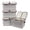 Grey-4 Packs, variant on Grey 1 Pack Foldable Fabric Storage Box Home Closet Office Organizer