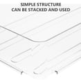 thumbnail image 3 of WRITWAA Office Desktop Document Tray Organizer Transparent Stackable File and Paper Storage, 3 of 8