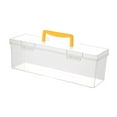 thumbnail image 2 of Caja de herramientas transparente con asa, contenedor portátil para el hogar, estuche de almacenamiento Amarillo 358 x 12 x 108 cm, 2 of 8