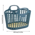 thumbnail image 2 of Rovga Sundries Snacks Fruit And Vegetables Foldable Storage Basket Hollow Portable, 2 of 8