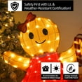 thumbnail image 5 of Starfree 42-inch Outdoor Gingerbread Christmas Yard Decoration 3D Gingerbread Girl Christmas Holiday Decor Outdoor Lawn Decoration with LED Lights, 5 of 10