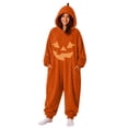 thumbnail image 2 of Ruyelune RedHalloween Onesie AdultWearable Plush Hooded Blanket Onesie Pajamas Cozy Loungewear Halloween Cosplay Costume for AdultsS, 2 of 6