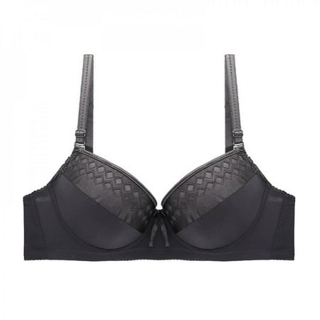 

SweetCandy European And American Pure Color Simple Comfortable Small Chest Gathered Adjustable Girl Underwear