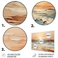thumbnail image 3 of Designart "Coastalbeachsand Sandy Serenity Painting III" Landscapes Metal Wall Art Prints, 3 of 5