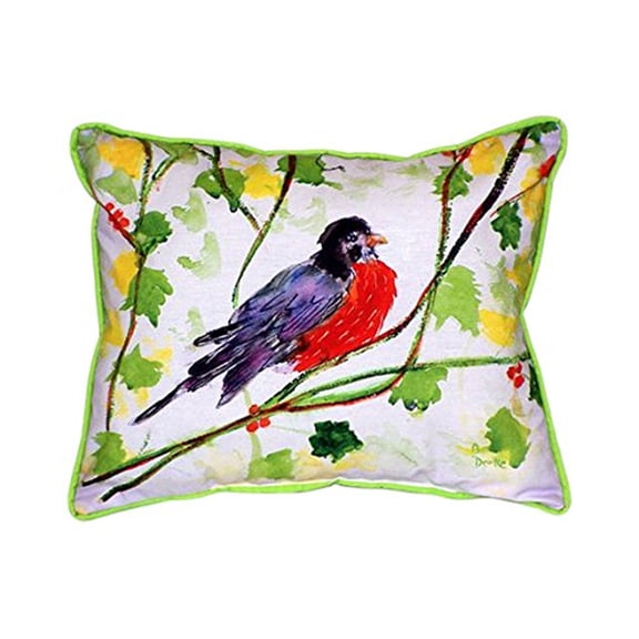 Betsy Drake ZP164 Robin Indoor & Outdoor Throw Pillow- 20 x 24 in.