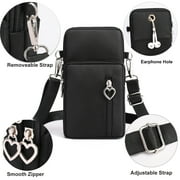JANKS Women Small Crossbody Bags Nylon Over Shoulder Purses Zipper Closure Travel Purse Roomy Design for Phone and Essentials with Adjustable Strap